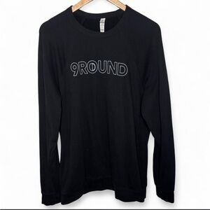 9Round Bella+Canvas Long Sleeve Fleece Logo Sweatshirt Top